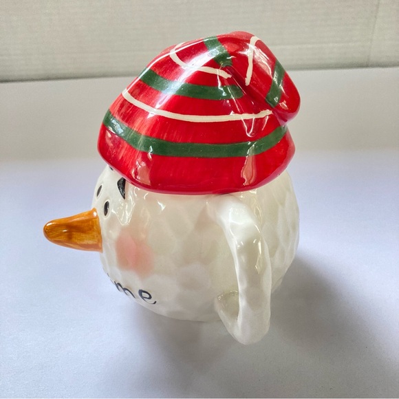 Snowman Snowtime 3D Coffee Mug Cup with Lid Carrot Pointy Nose Holiday 15 oz - Picture 4 of 11